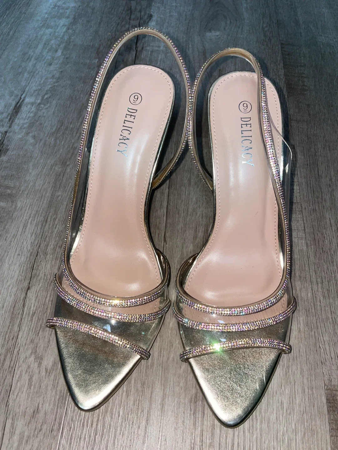 Delicacy Gold Heels - Size 9 image indicator(3)