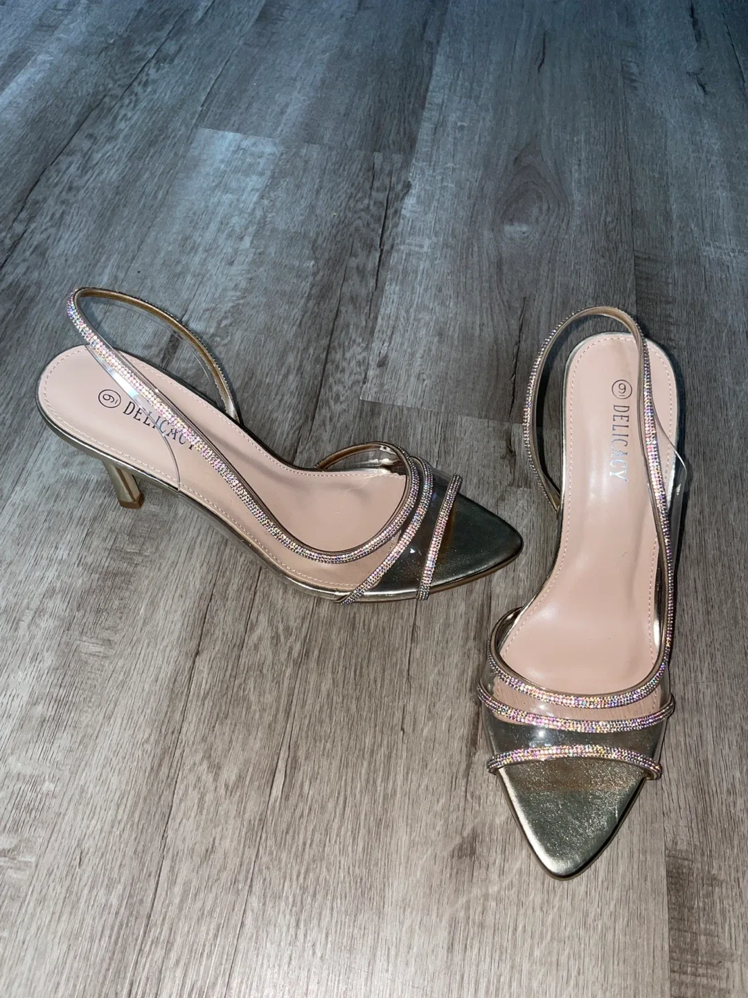 Delicacy Gold Heels - Size 9 image indicator(2)