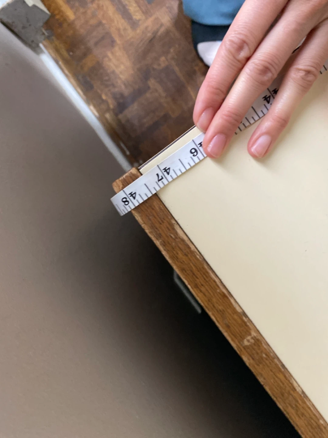 Wooden Desk with Cream Top - 48" x 30" - photo 5