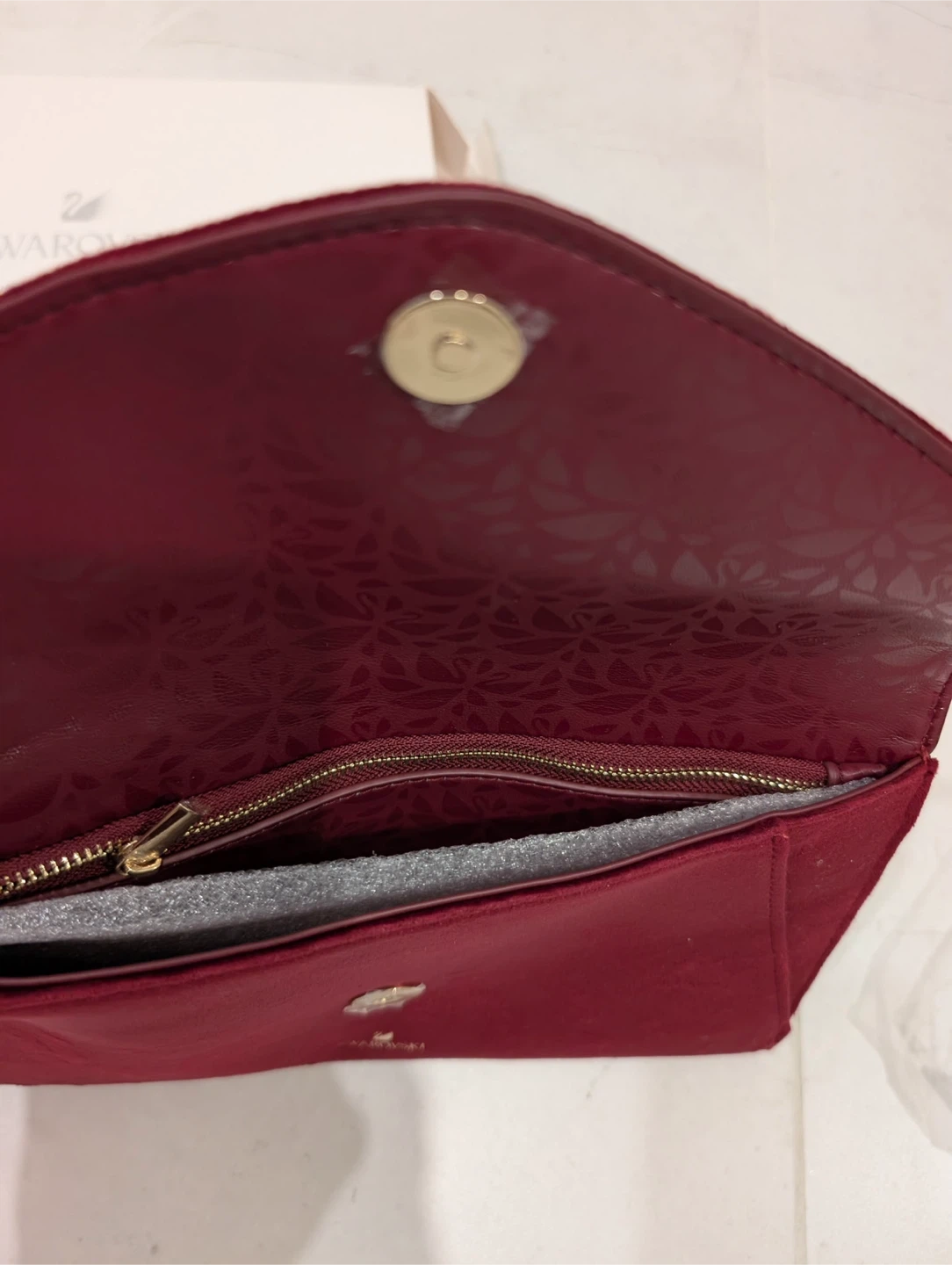 Swarovski Holiday Clutch Bag - Burgundy - photo 3