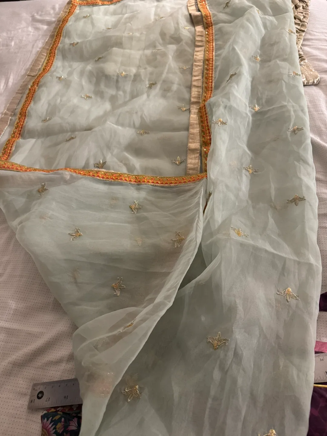 5pcs Sapphire Pakistani Salwar Kameez Suit - Size Small image indicator(4)