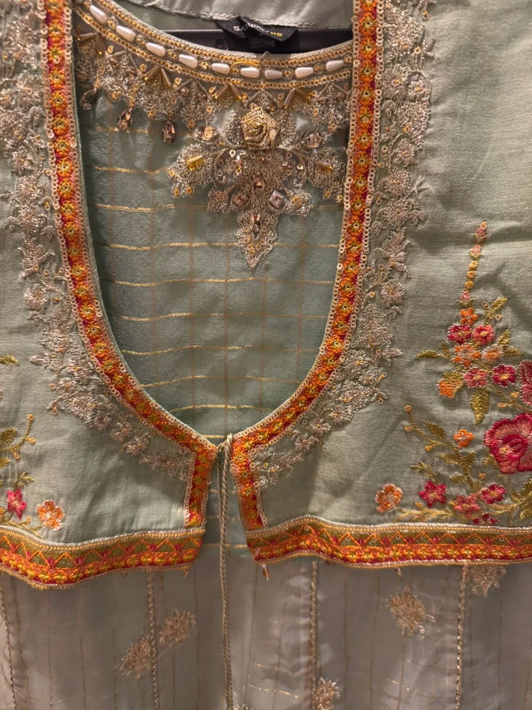 5pcs Sapphire Pakistani Salwar Kameez Suit - Size Small image indicator(2)