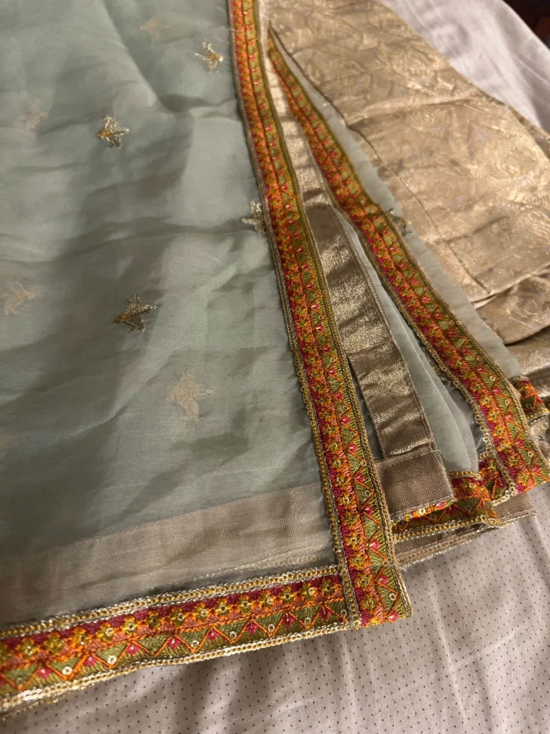 5pcs Sapphire Pakistani Salwar Kameez Suit - Size Small image indicator(10)