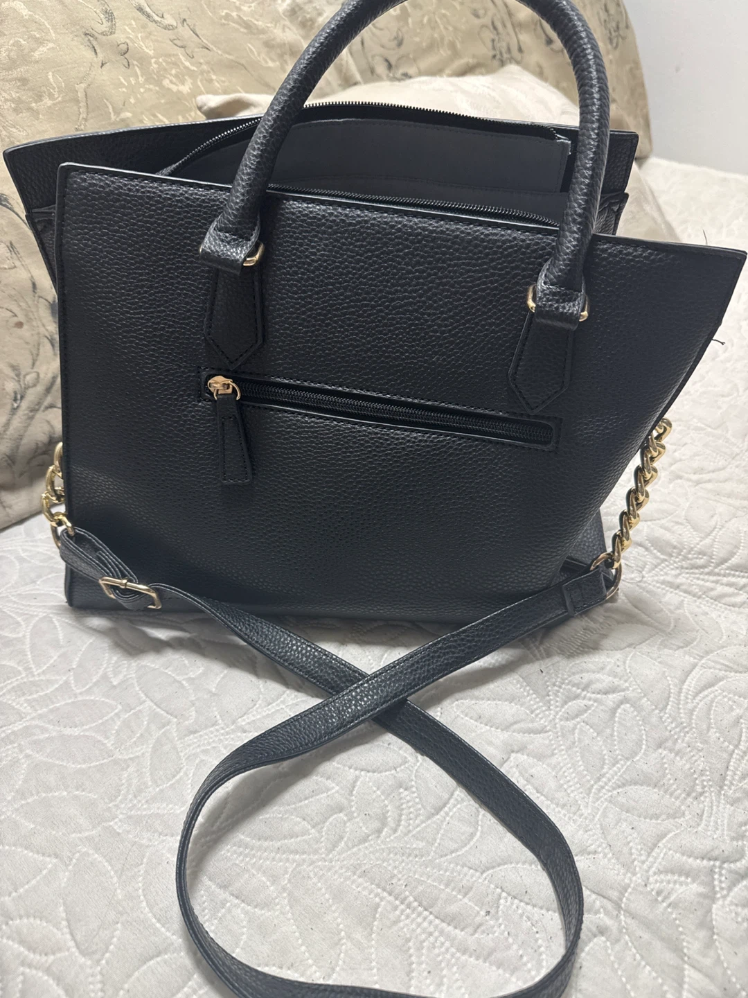 Black Tote Bag with Shoulder Strap - photo 5