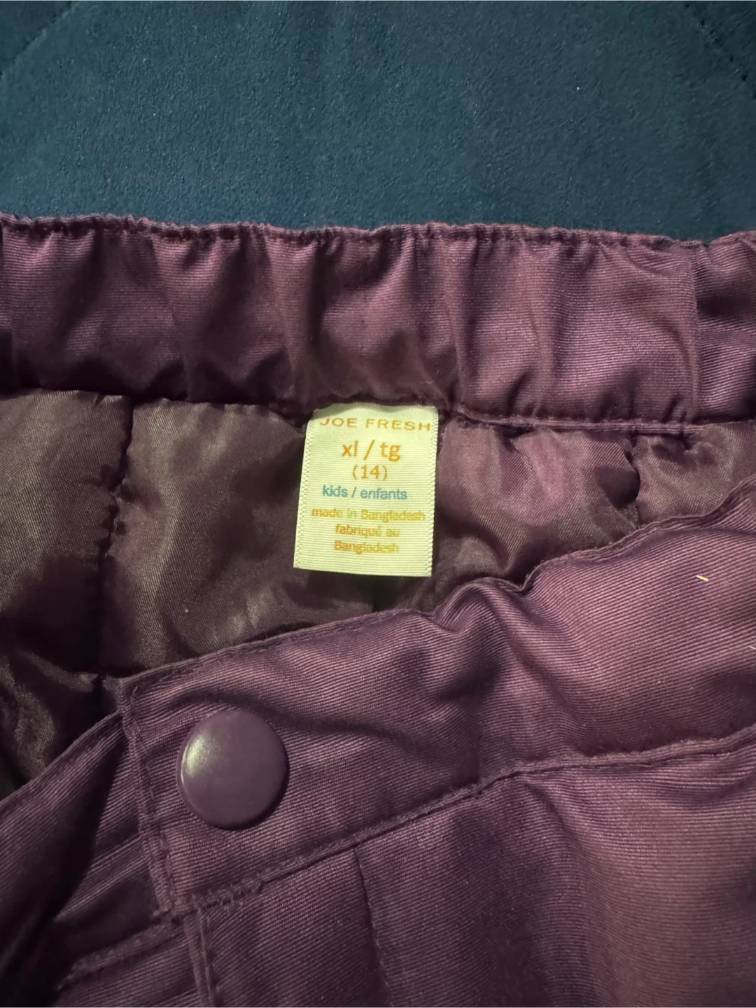 Joe Fresh Kids Snow Pants - Purple, XL (14) - photo 2