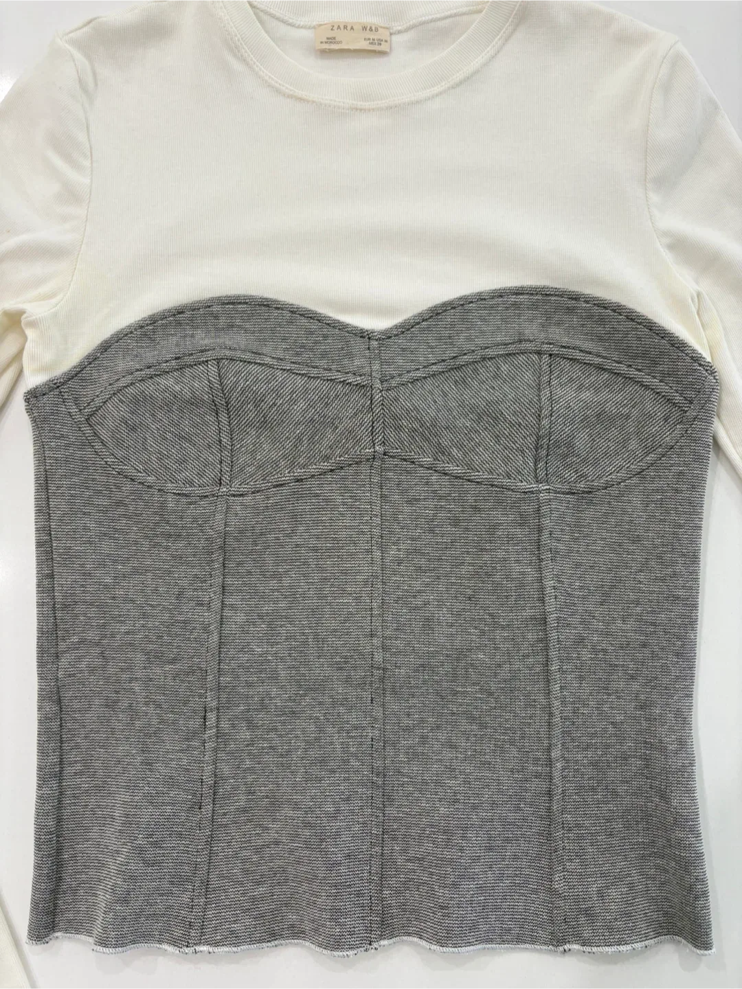 Zara W&B Corset Top - Size M image indicator(5)