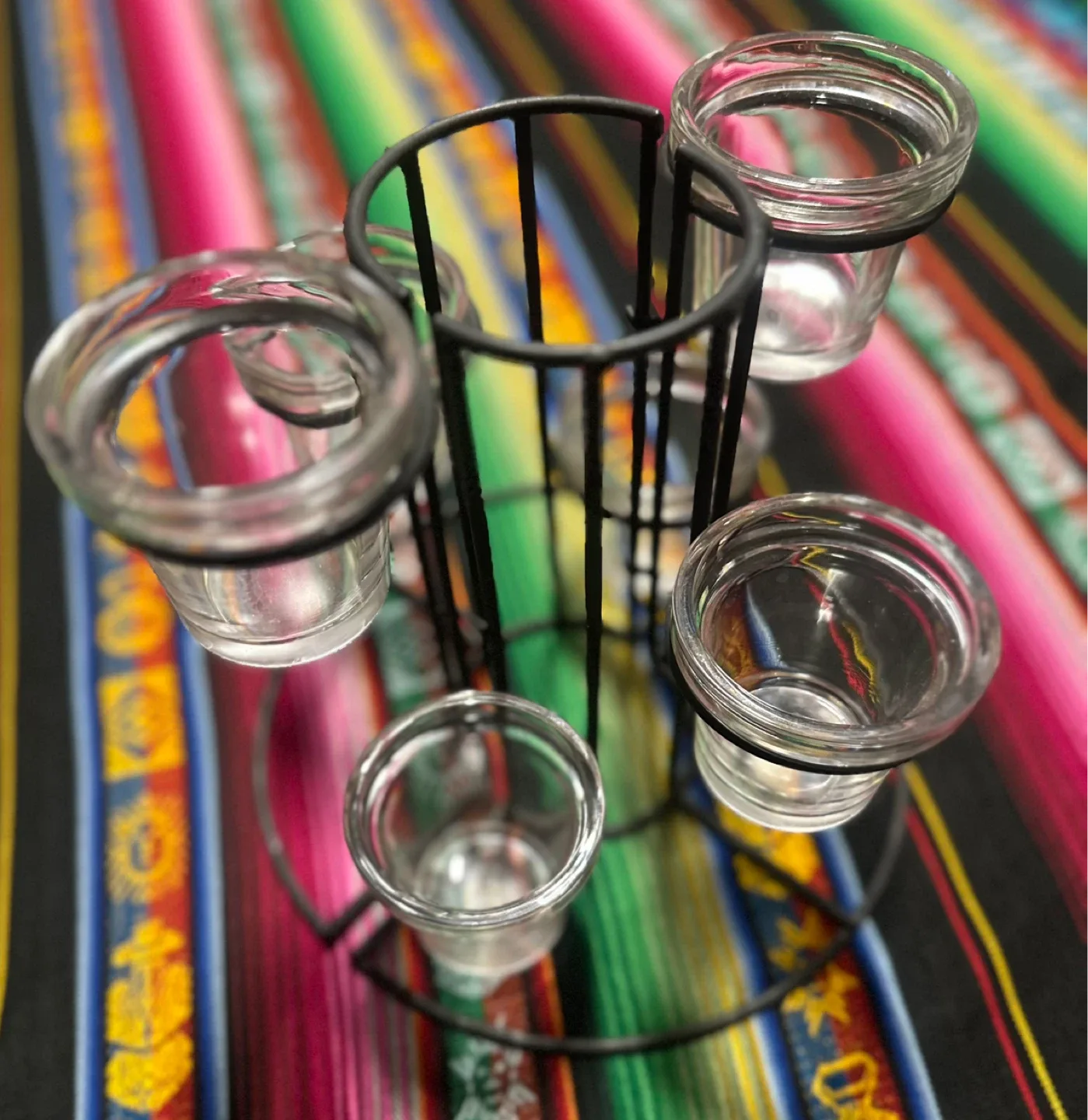 Shot Glass Holder with 6 Glasses thumbnail