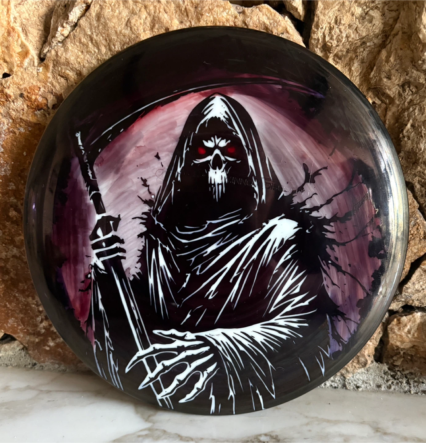 Disc Golf Disc - Grim Reaper Design 🥕