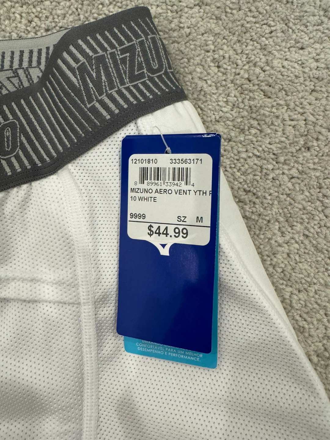 Mizuno Baseball Sliding shorts YTH 10 White - Size M - photo 2