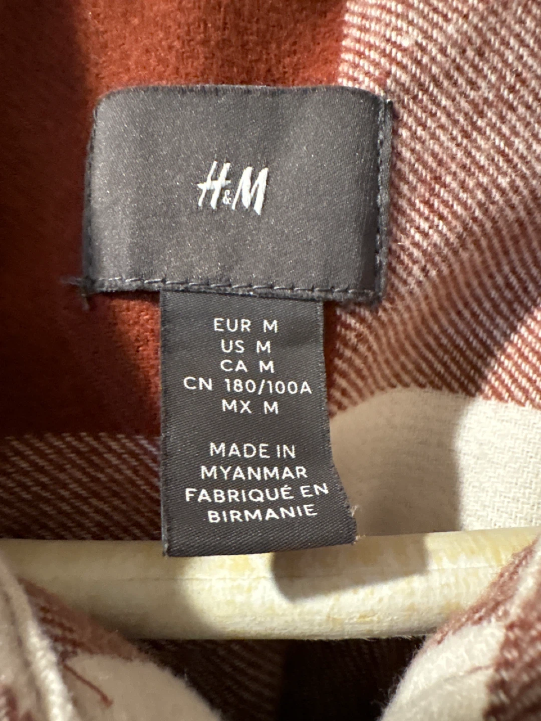 🥕Day 2H&M Men's Plaid Flannel Shirt - Size M - photo 2