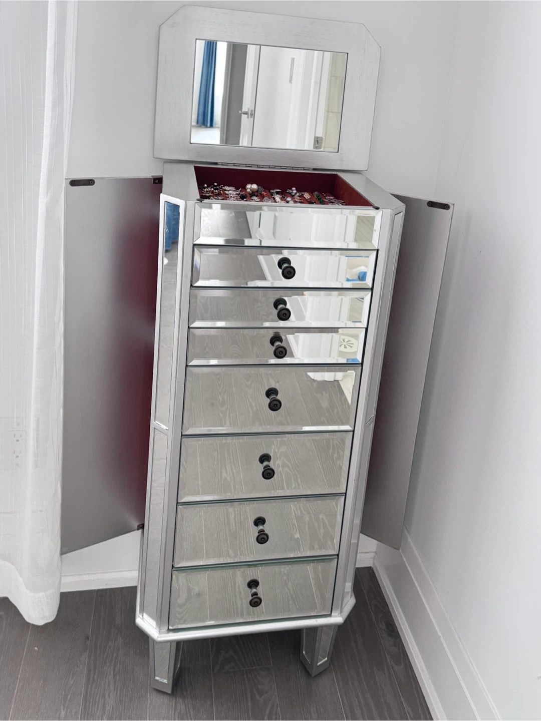 Mirrored Jewelry Armoire - photo 3
