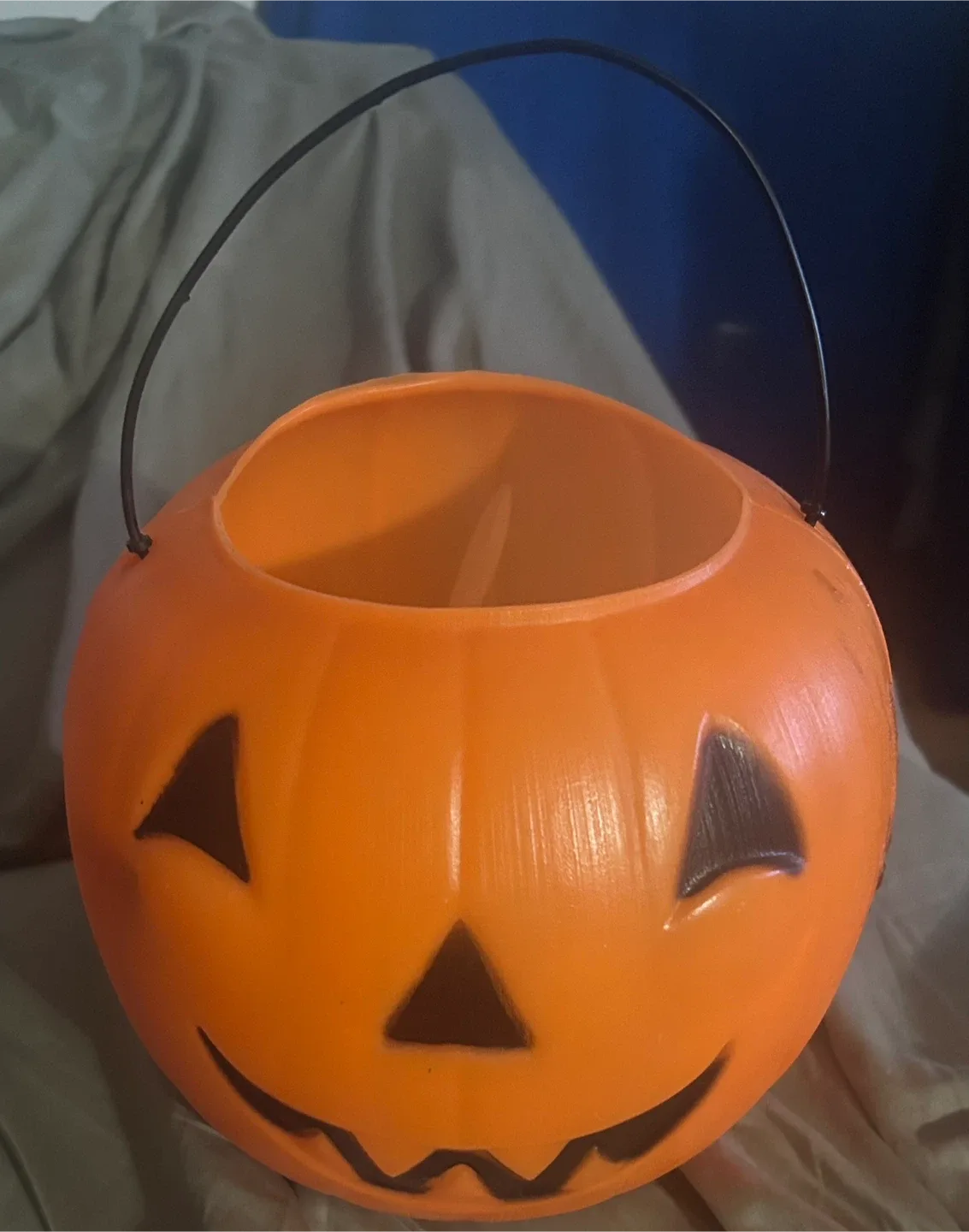 Orange Halloween Pumpkin Candy Bucket 🥕 thumbnail