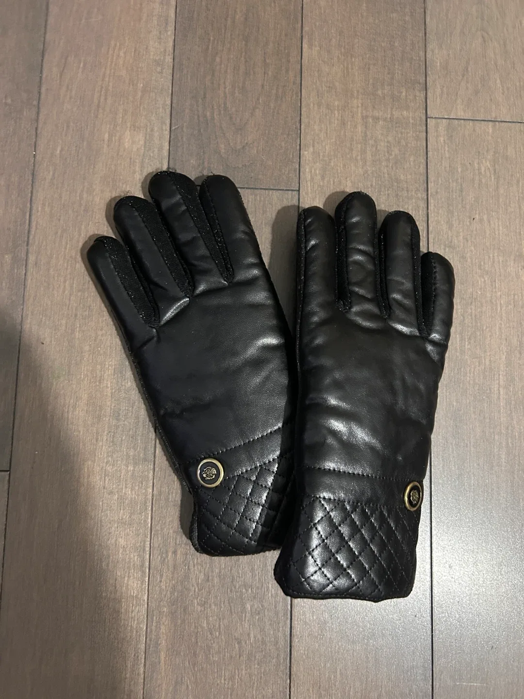 Black Leather Gloves image indicator(4)
