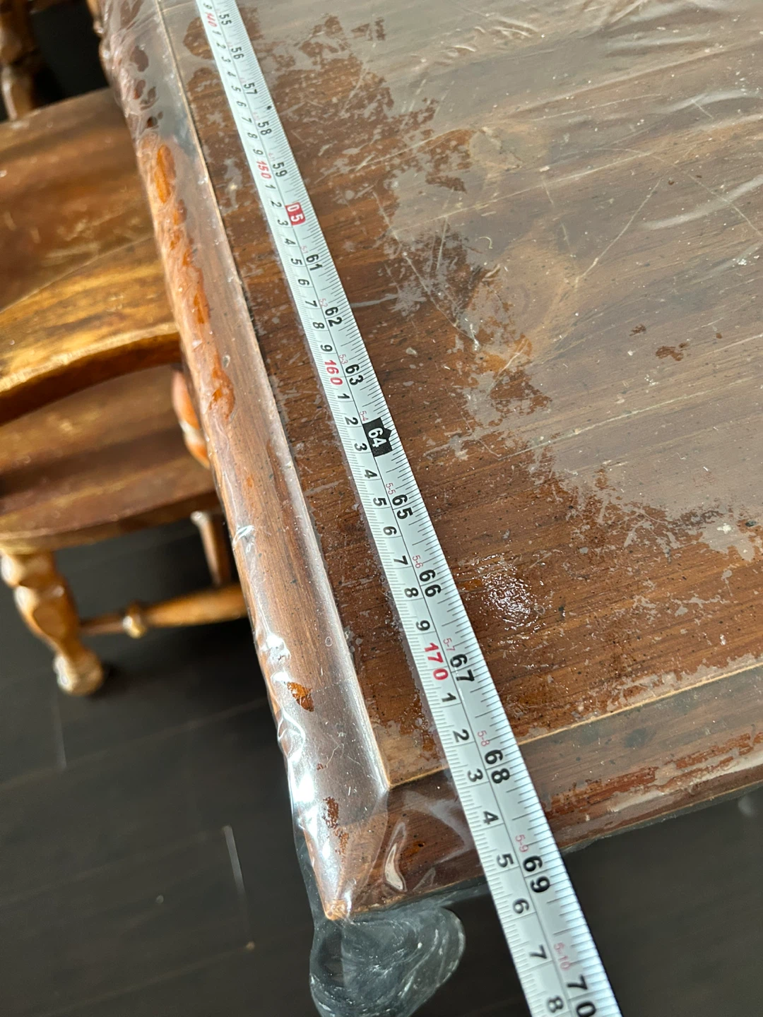 Vintage Wooden Dining Table & Chairs Set - photo 4