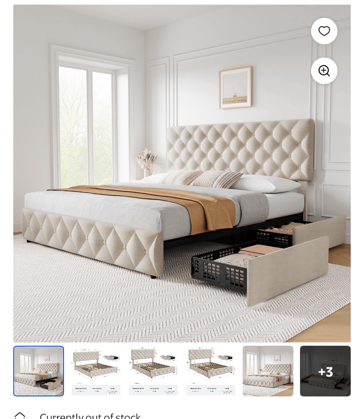 Garvee Queen Bed Frame - New in Box