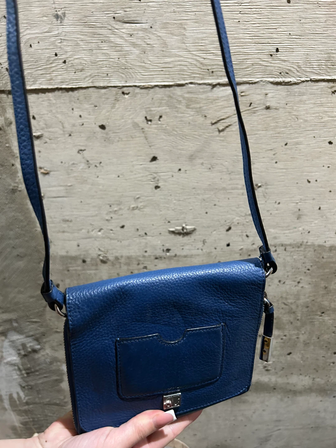 Ivanka Trump Blue Leather Crossbody Bag - photo 2