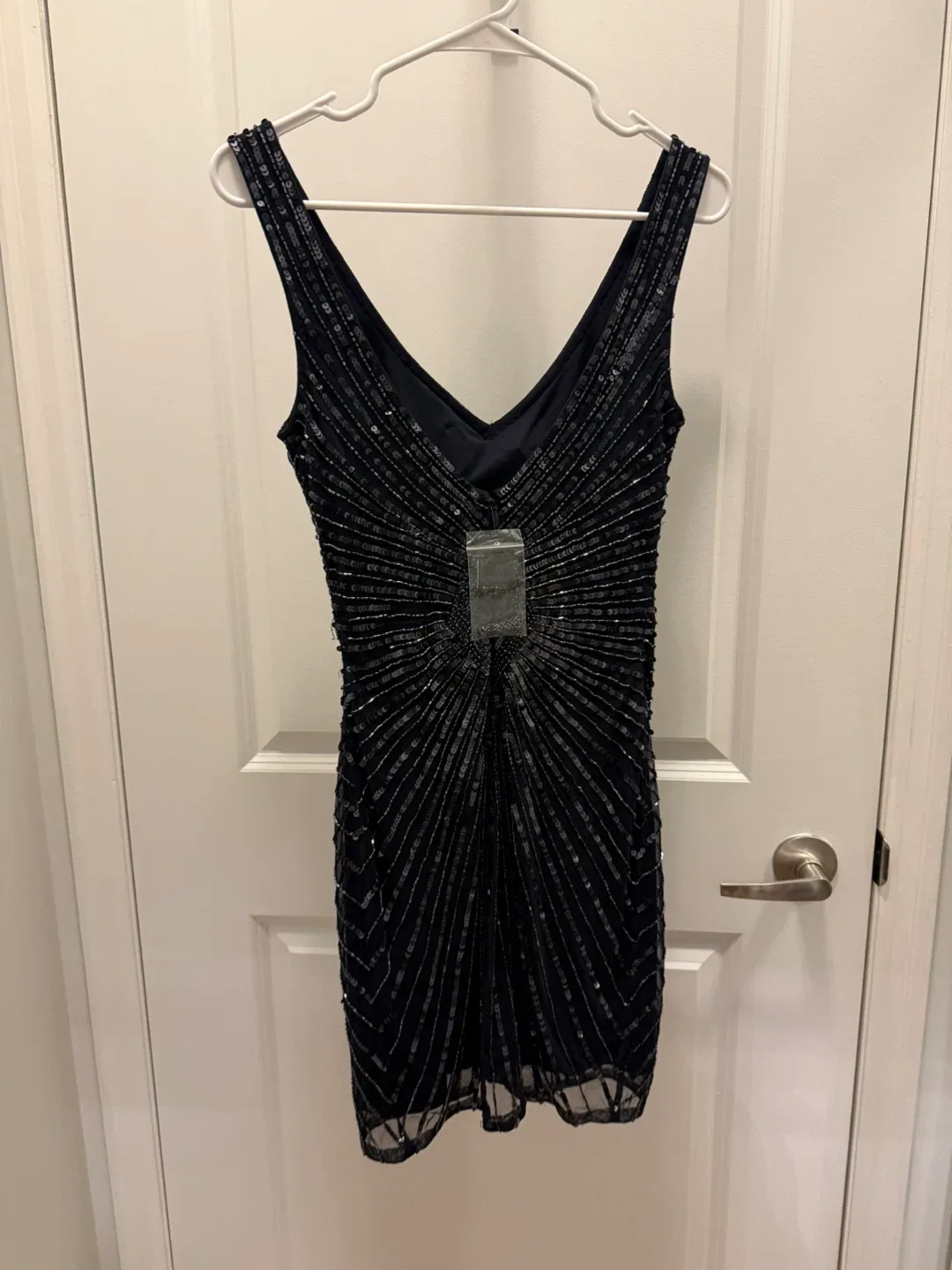 Beaded Navy Mini Dress image indicator(3)