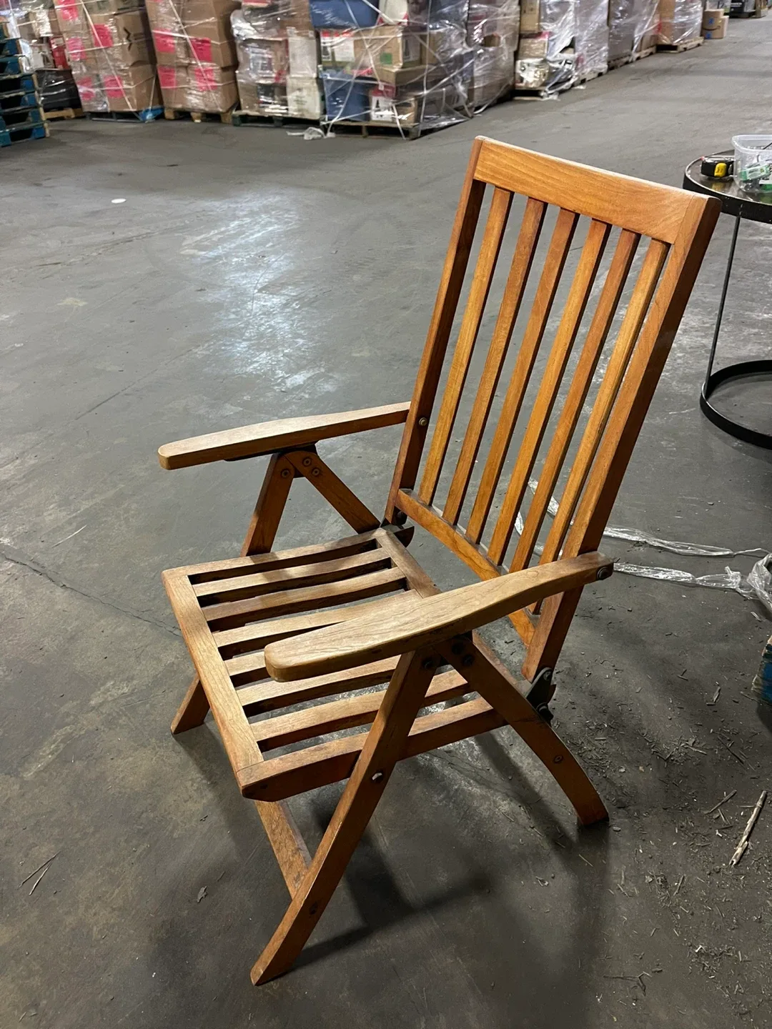 Wooden deck chairs.  Collapsible & well made image indicator(2)