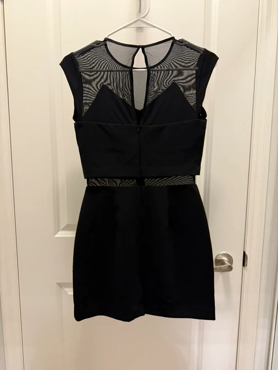 Little Black Dress with Mesh Details
