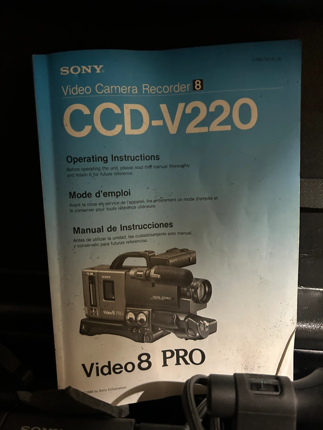 Good for parts no working Sony CCD-V220 Video8 Pro Camcorder