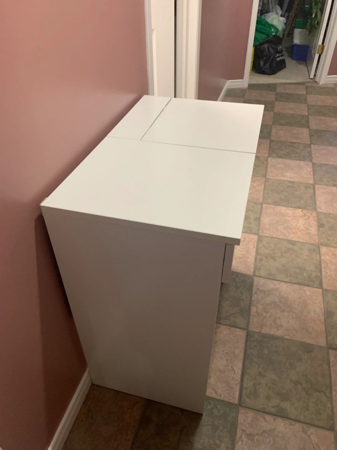 White Vanity Makeup Desk with Mirror - photo 3