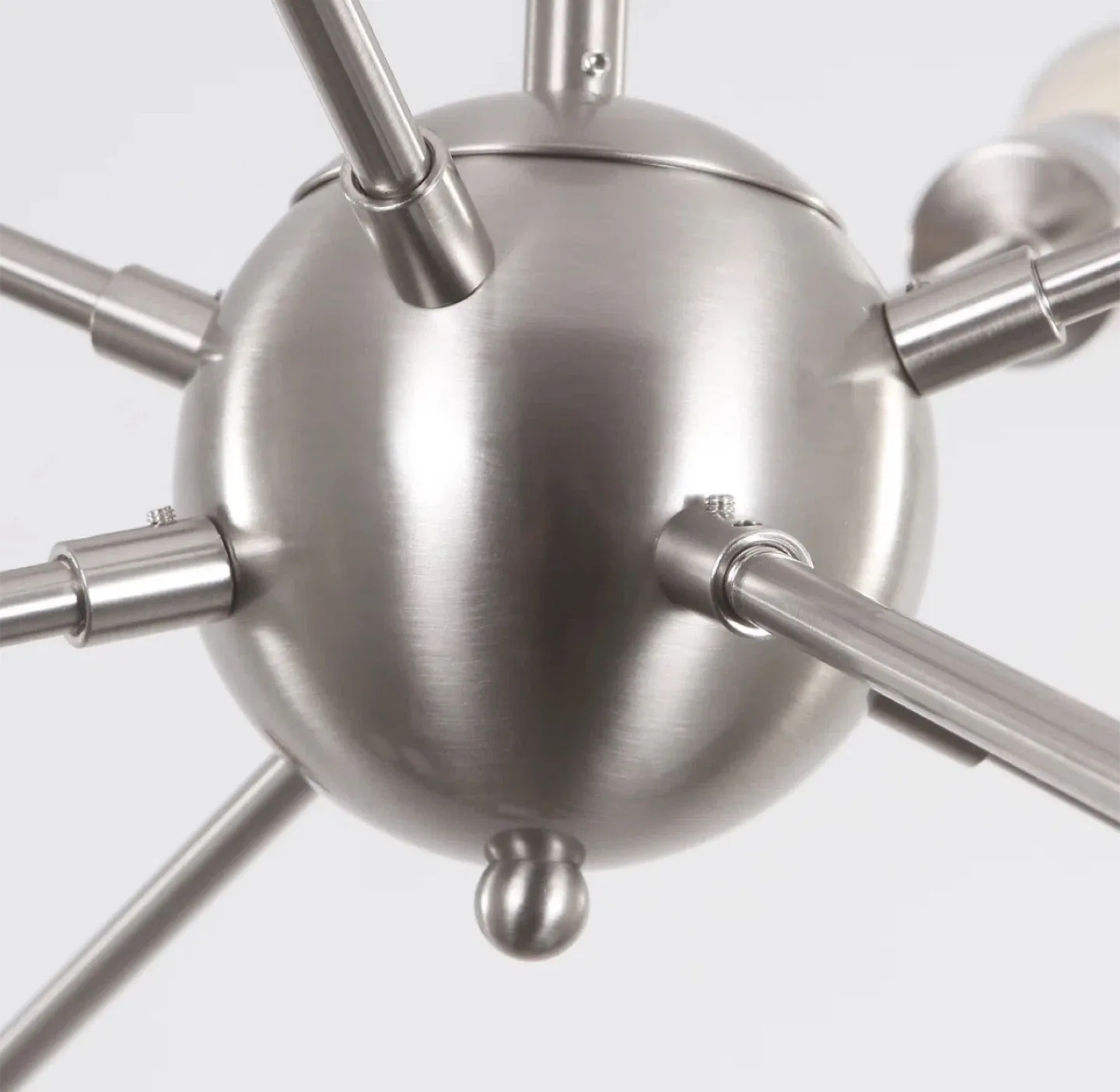 Sputnik Style Chandelier & bulbs  .. can deliver image indicator(3)