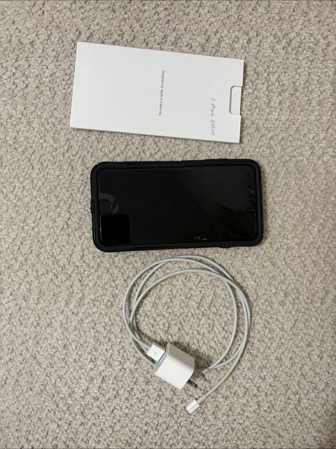 iPhone 8 Plus Black Otterbox Case