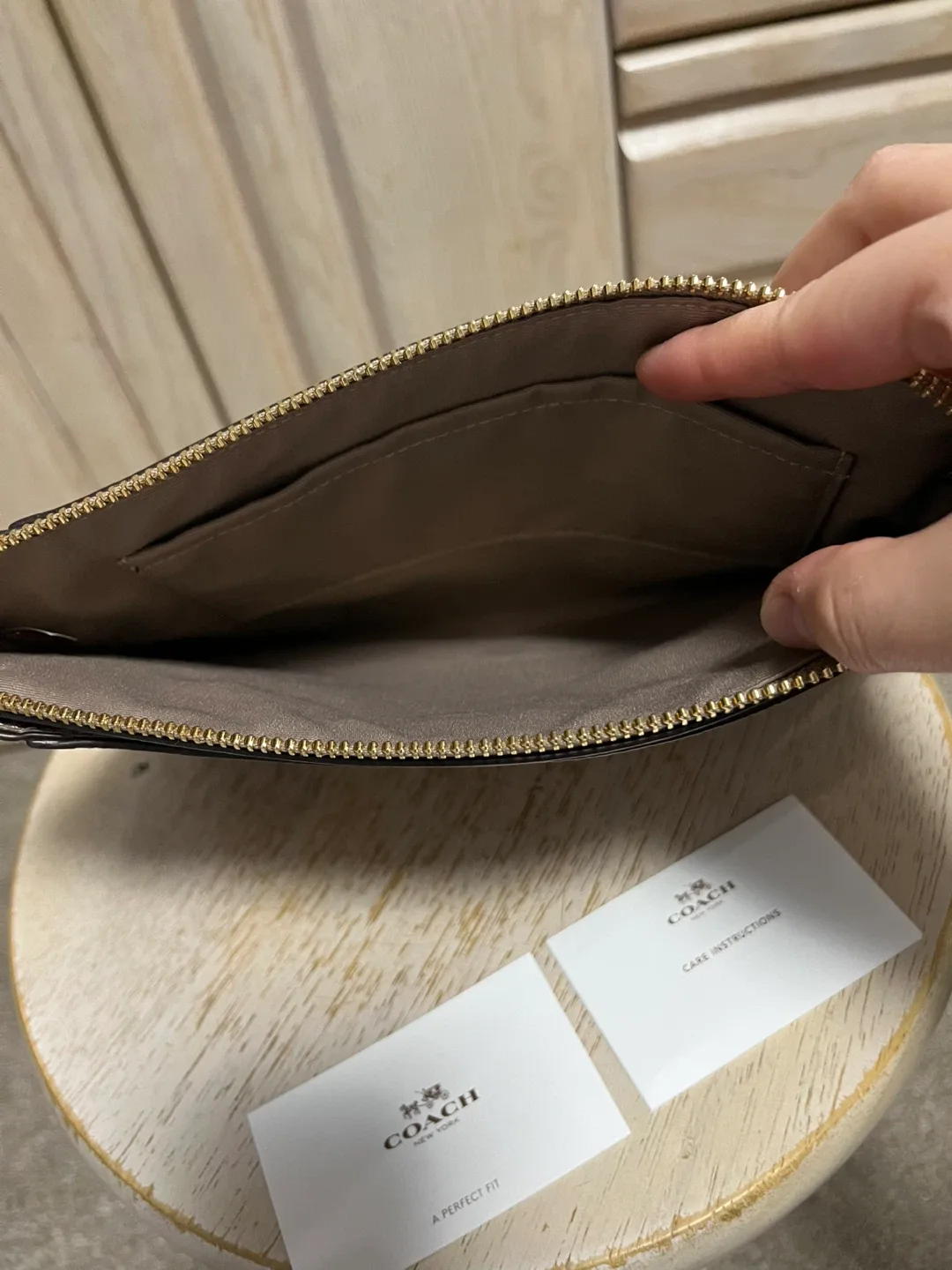 Coach Leather & Suede Pouch image indicator(2)