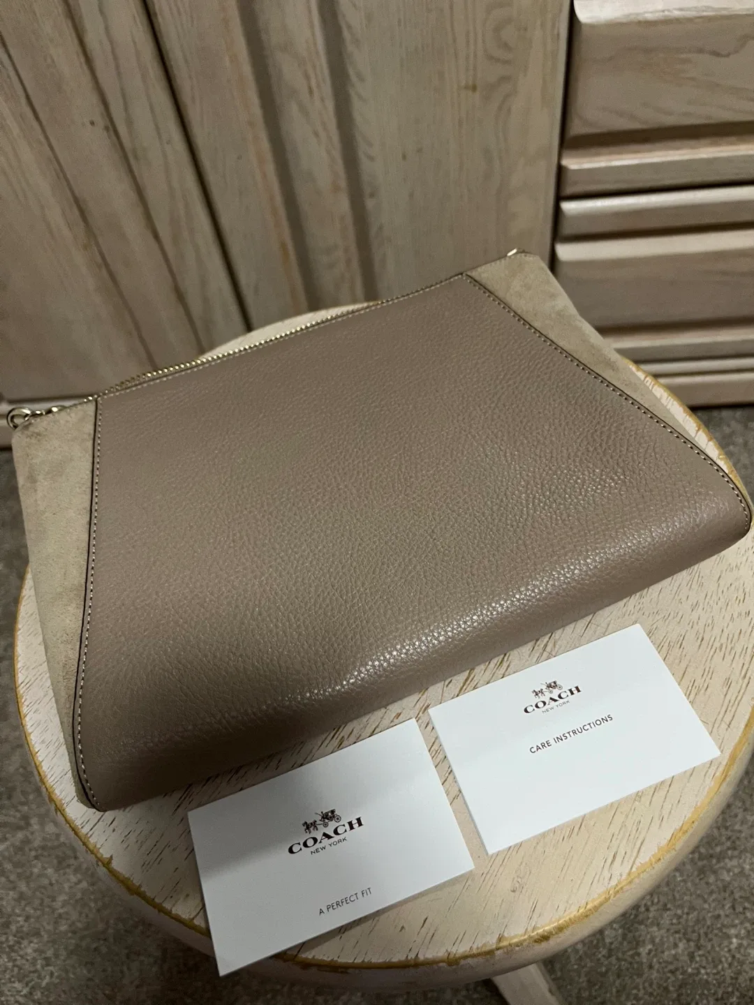 Coach Leather & Suede Pouch image indicator(3)