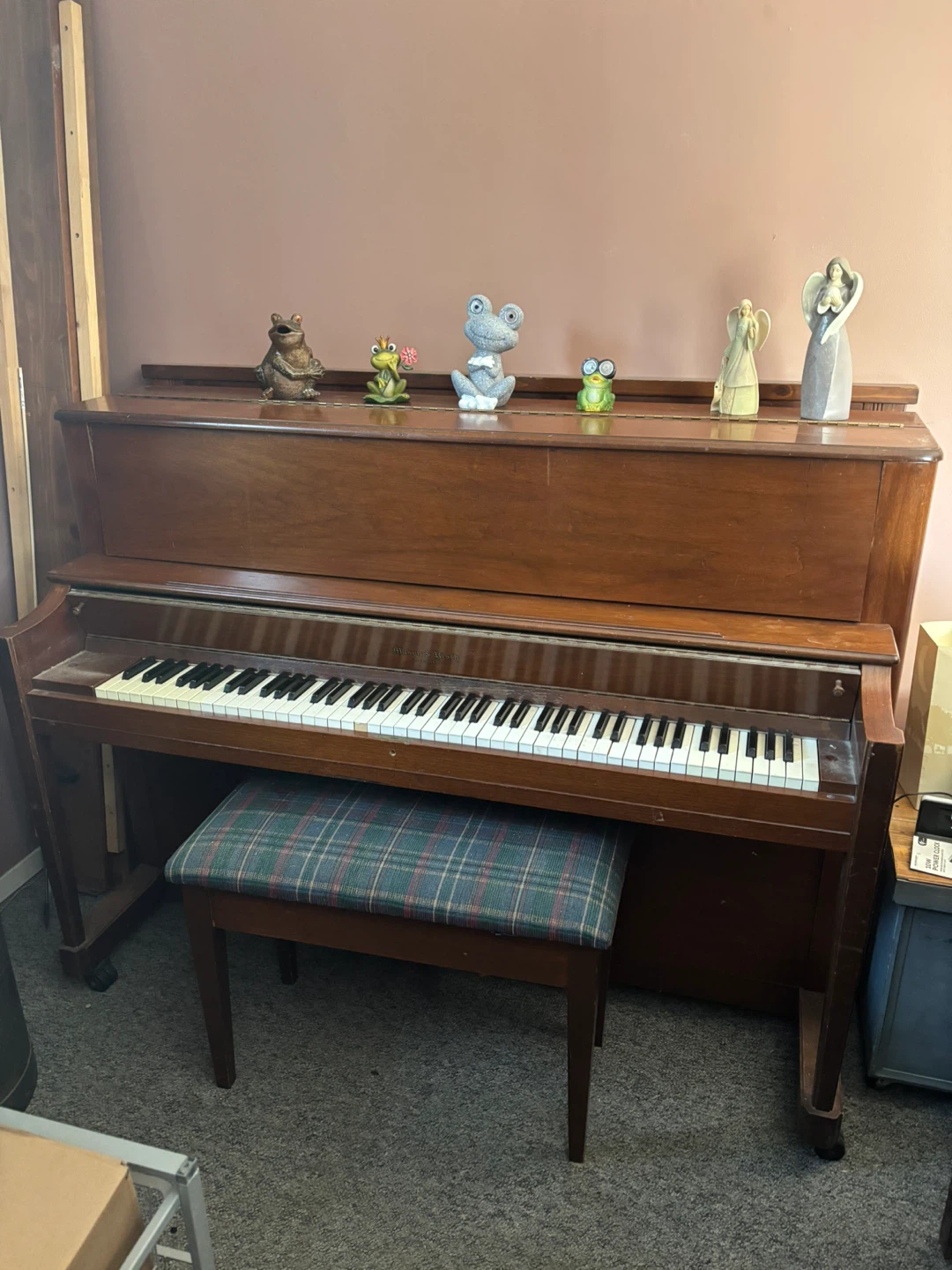 Upright Piano with Bench - photo 3