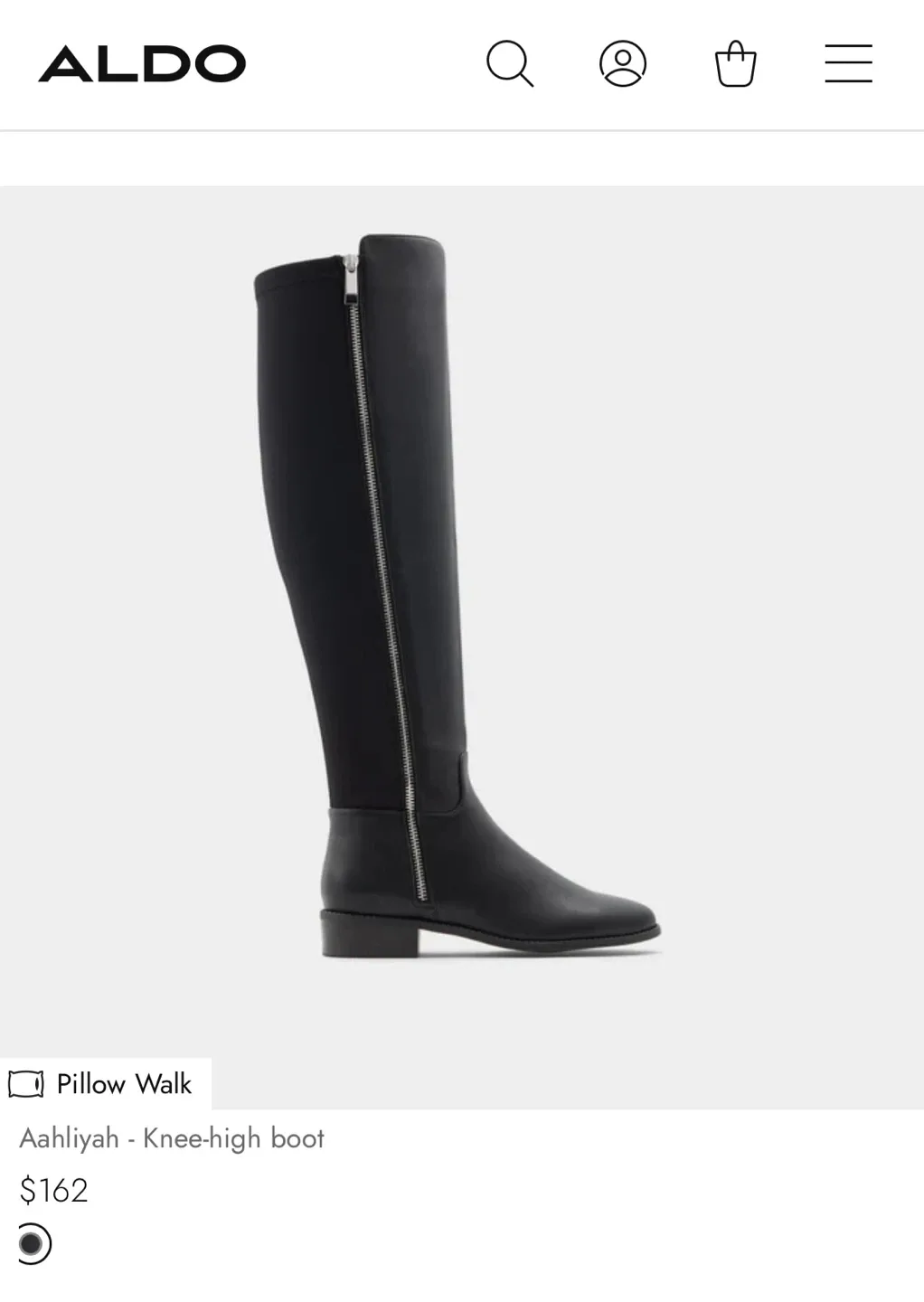 ALDO Aahliyah-001 Black Knee High Boots - Size 8.5 image indicator(6)