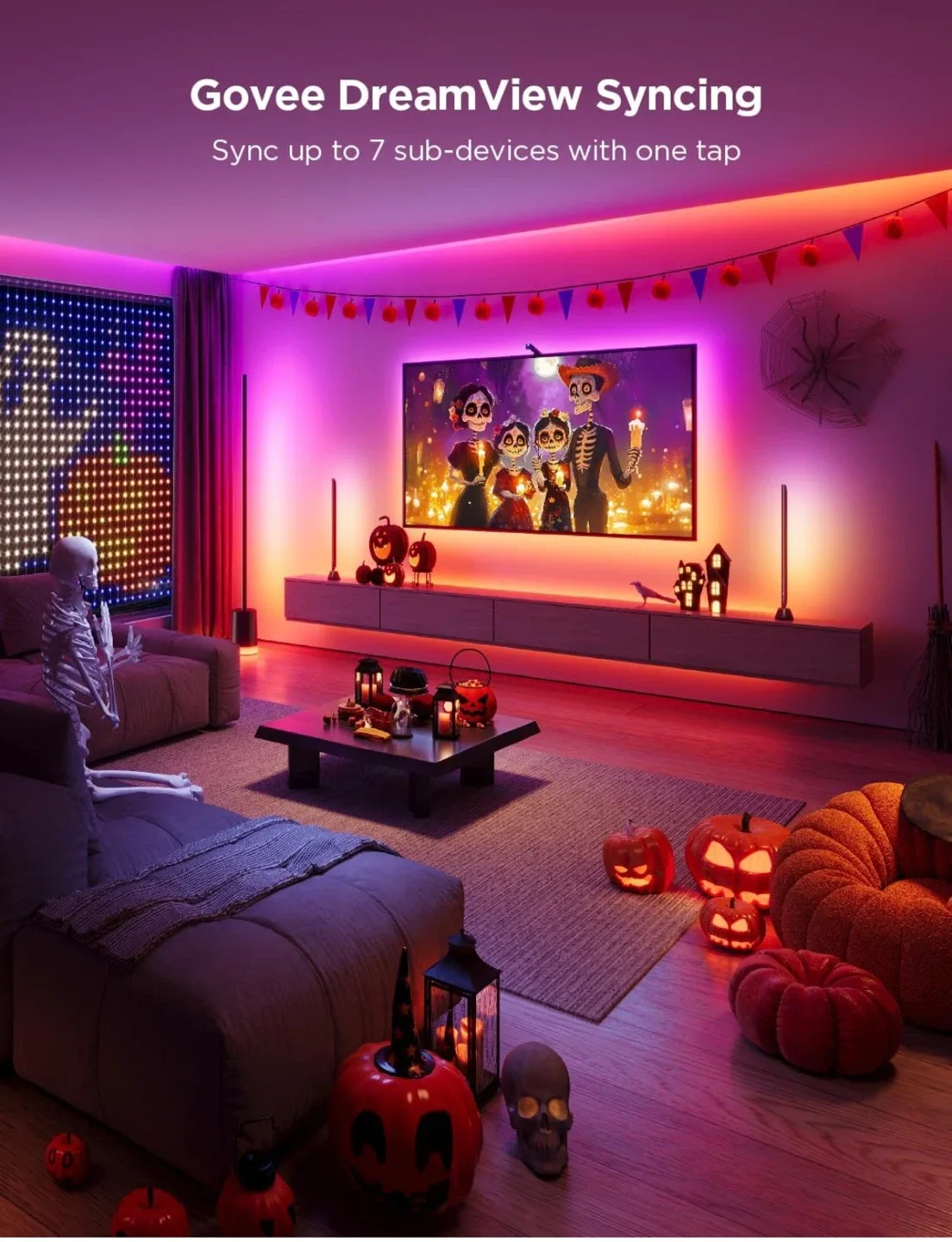 TV Backlight 3 Lite with Fish-Eye Correction Function Sync image indicator(5)