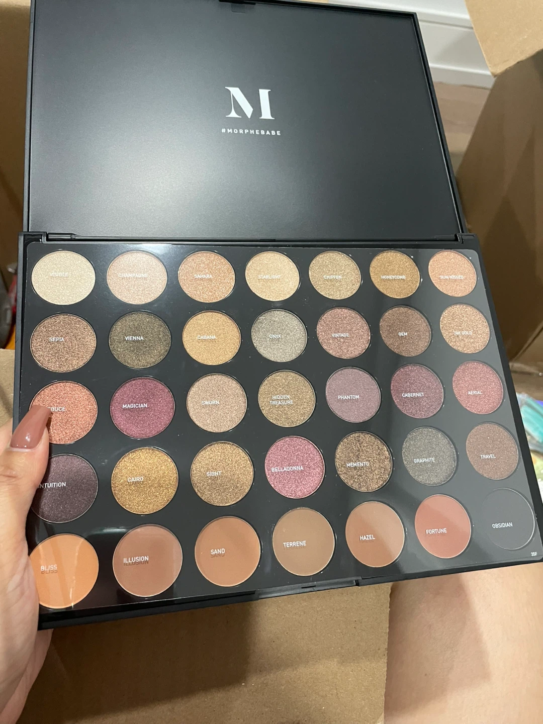 Morphe 35F Fall Into Frost Eyeshadow Palette