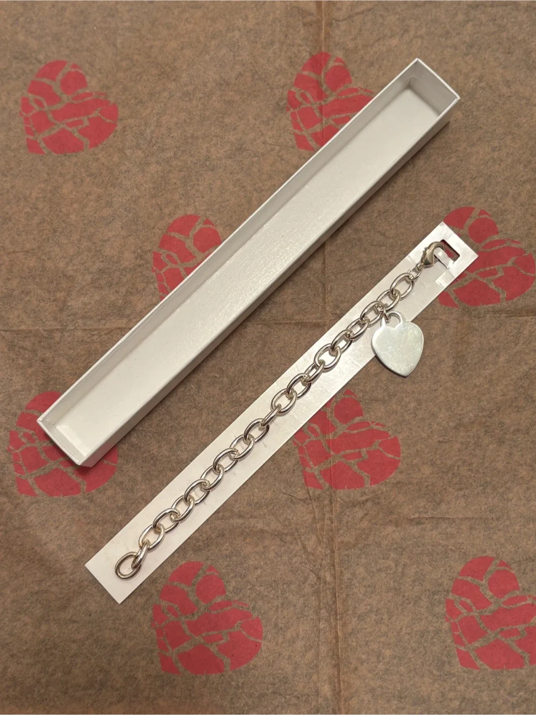 Tiffany & Co. Inspired Heart Tag Chain Bracelet 🥕