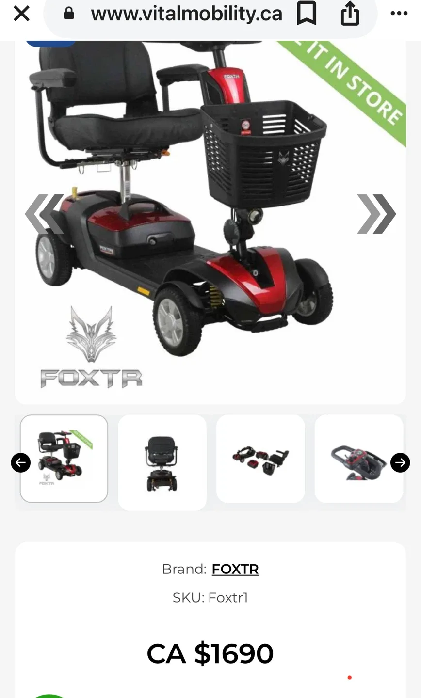 FOxtr Mobility Scooter image indicator(5)