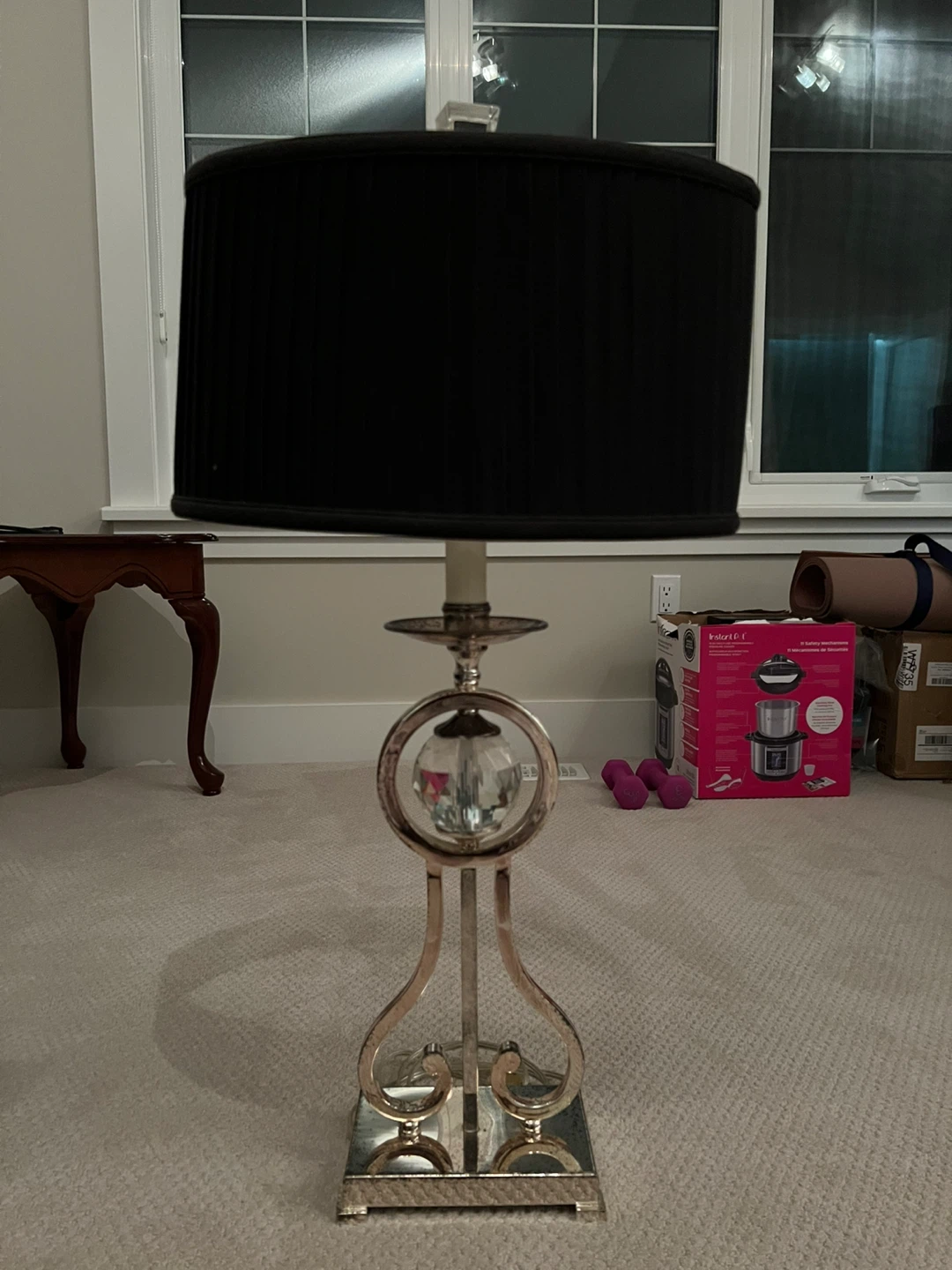Elegant Black Shade Table Lamp