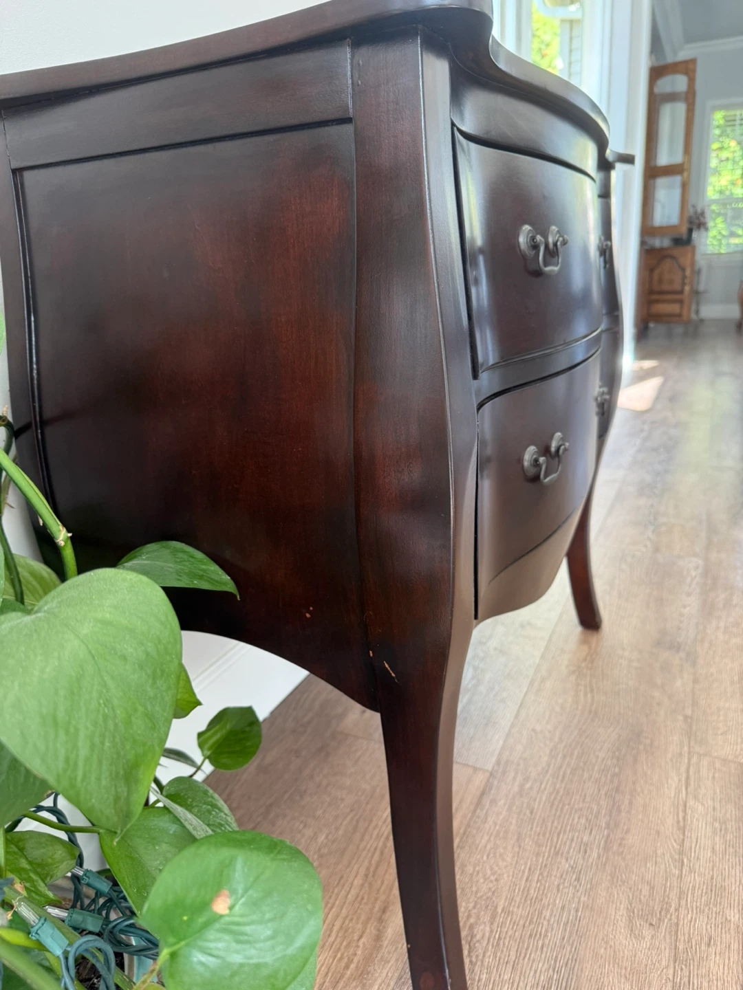 Dark Wood Two-Drawer Chest - photo 2