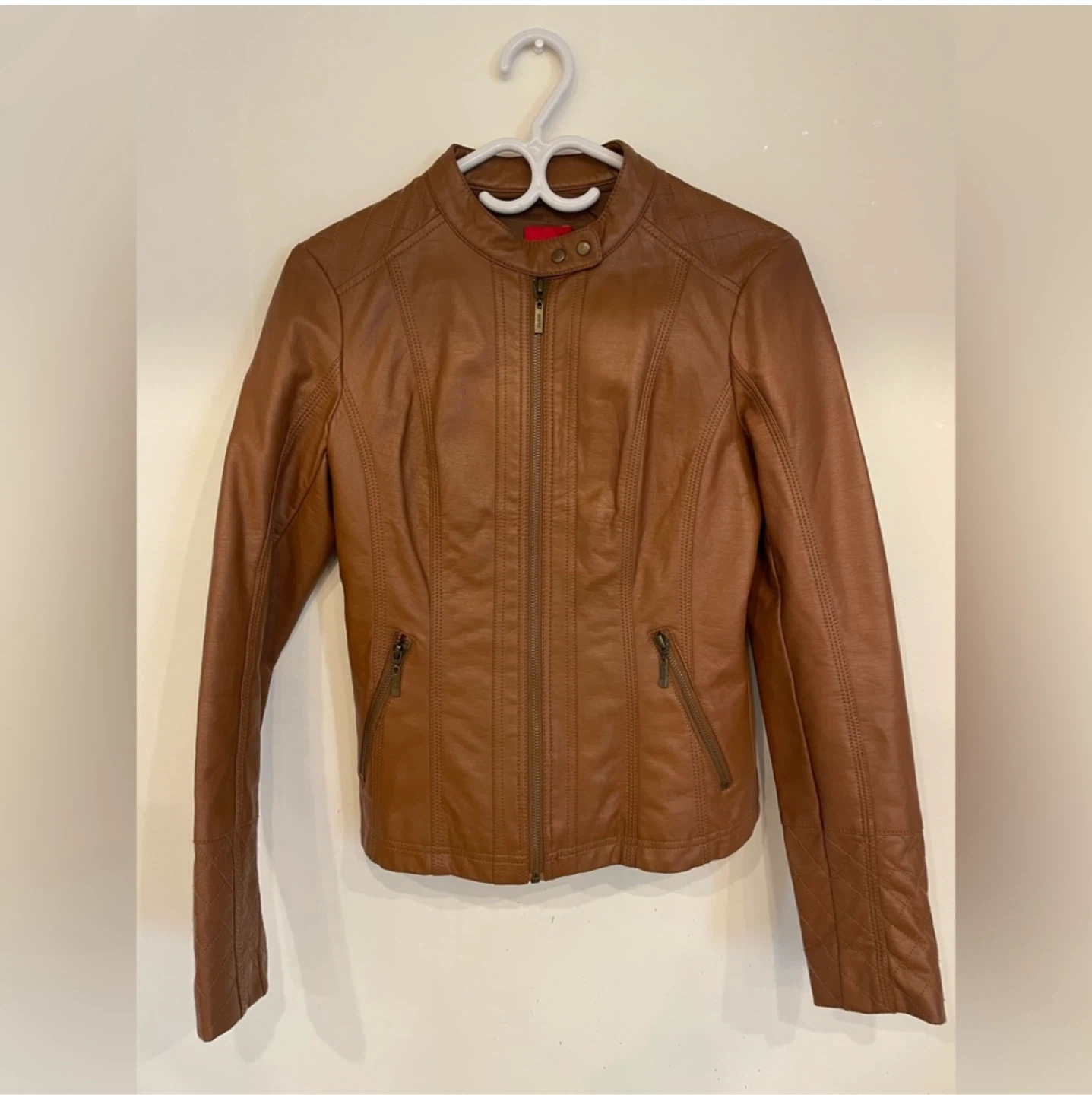 Guess Faux Leather Jacket - Size Small