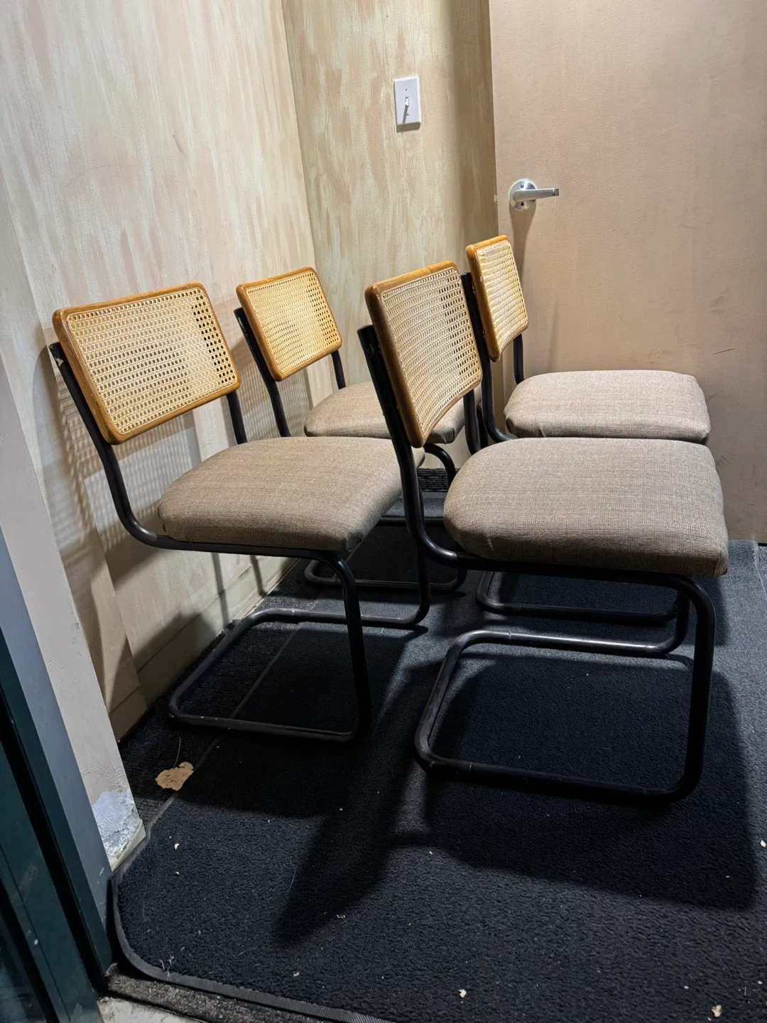 Set of 4 Rattan Back Dining Chairs image indicator(3)