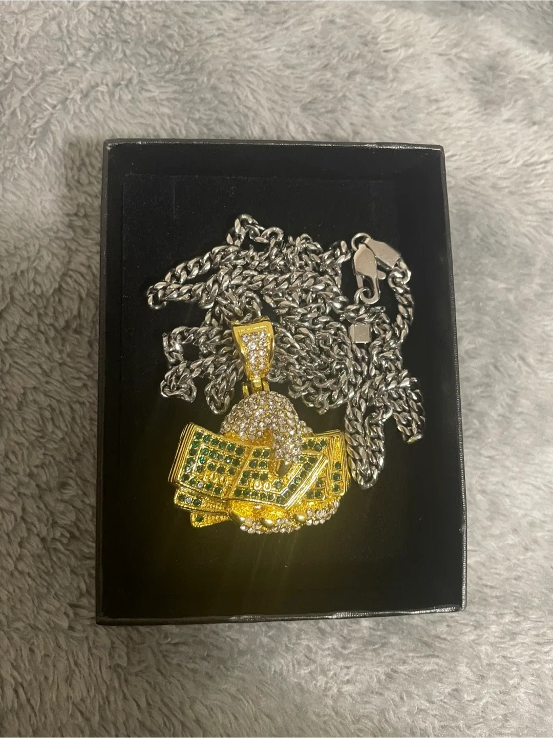 Cz 925 Silver 18k Gold plated chain image indicator(2)