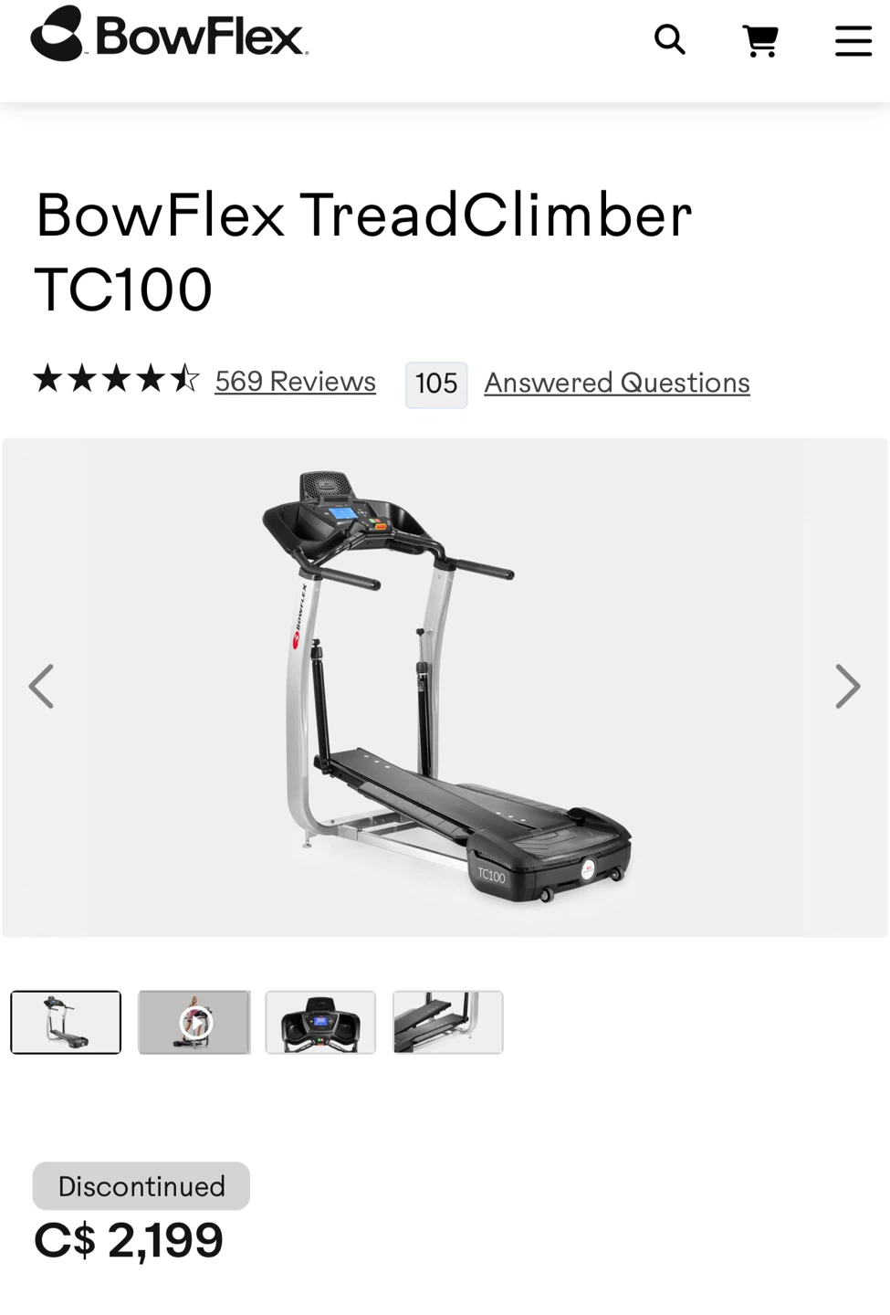 Bowflex TreadClimber TC100