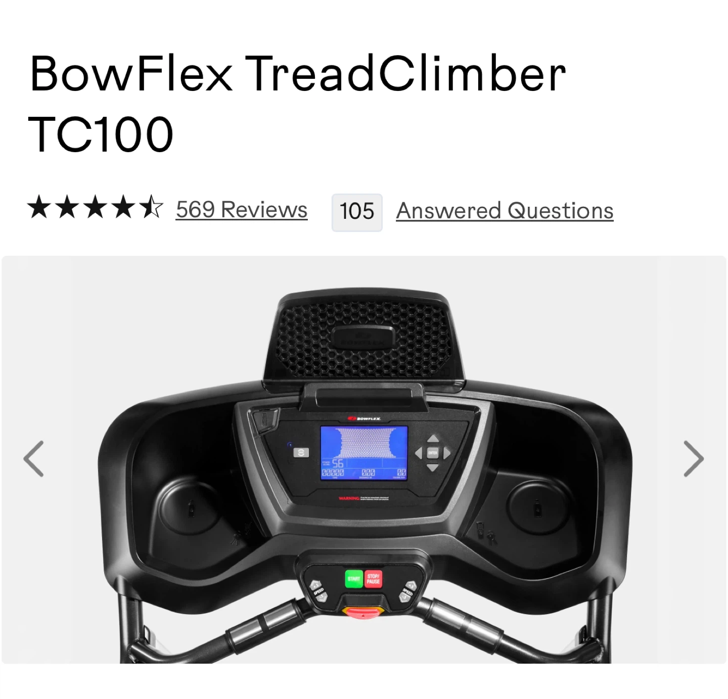 Bowflex TreadClimber TC100 - photo 2