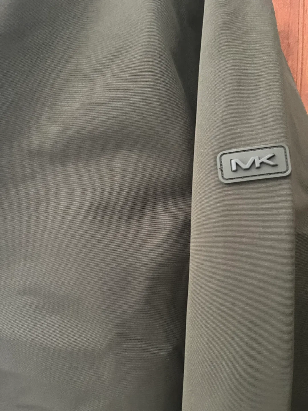 Michael Kors Olive Bomber Jacket - Size M image indicator(4)