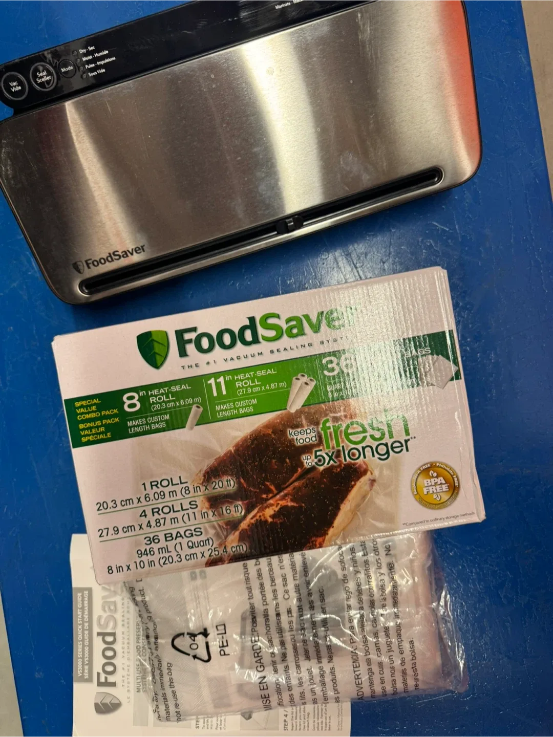 Brand new without box! FoodSaver Vacuum Sealing System with Bags thumbnail
