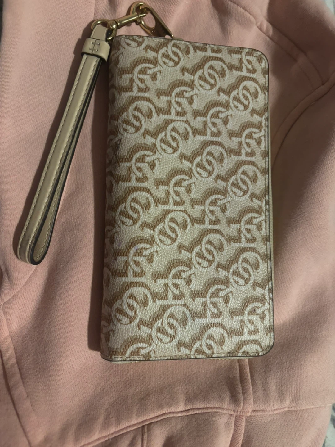 Coach Beige/Pink Wallet