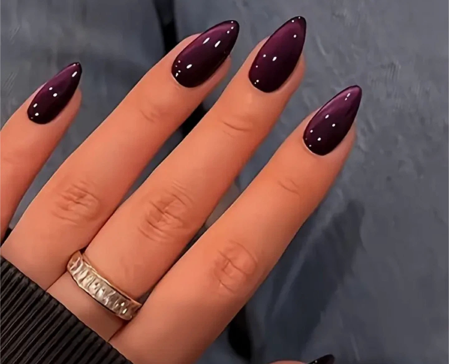 Press On Nails - Purple Cat Eye