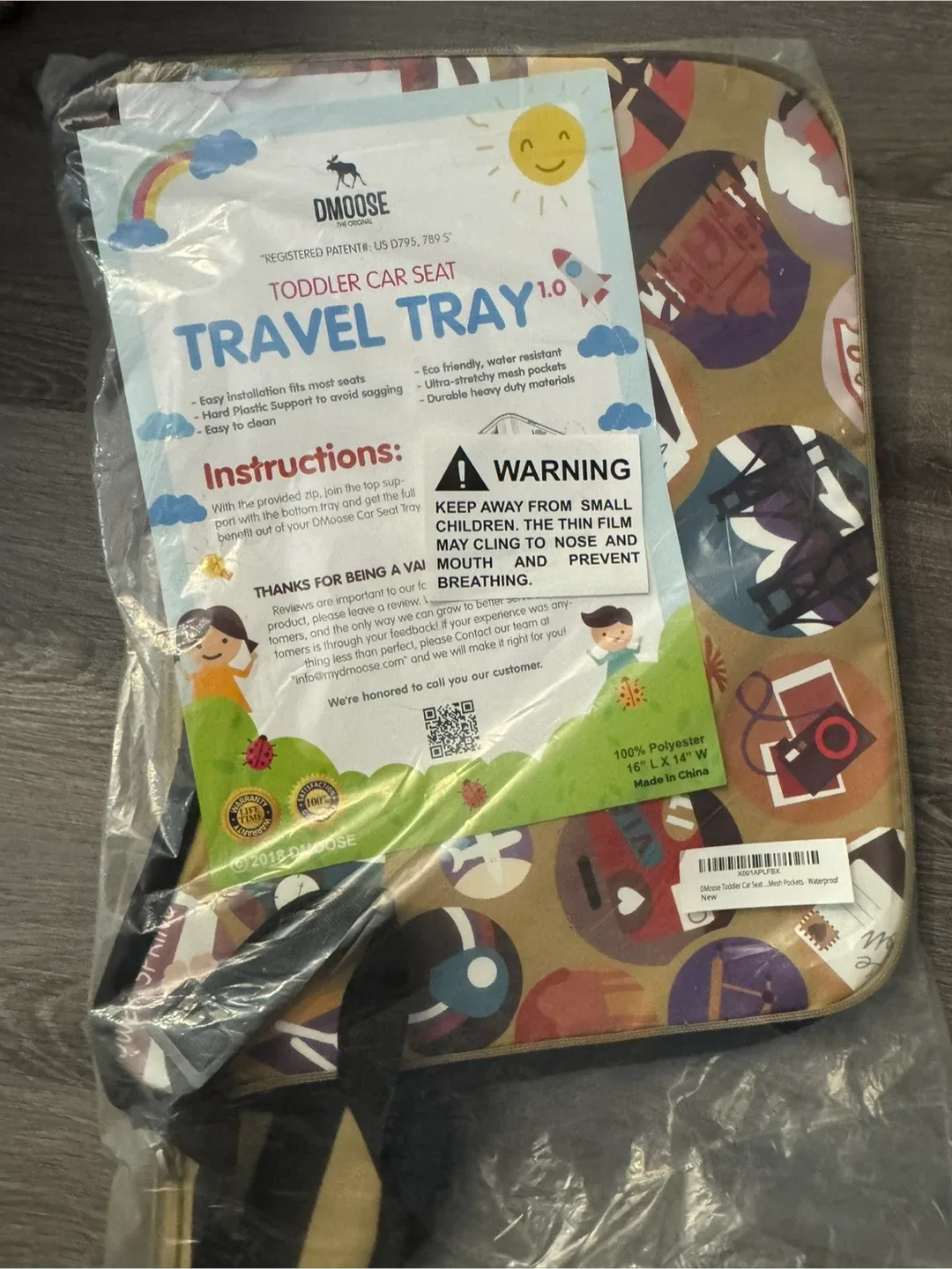 DMoose Toddler Car Seat Travel Tray 1.0 - NEW thumbnail