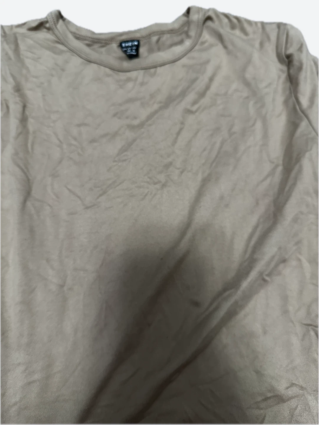 Shein Taupe crop T-Shirt - photo 2