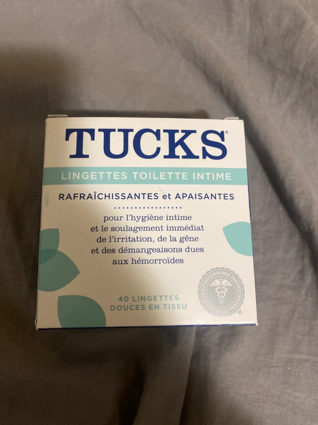 Tucks Intime Refreshing Wipes, 40 Count