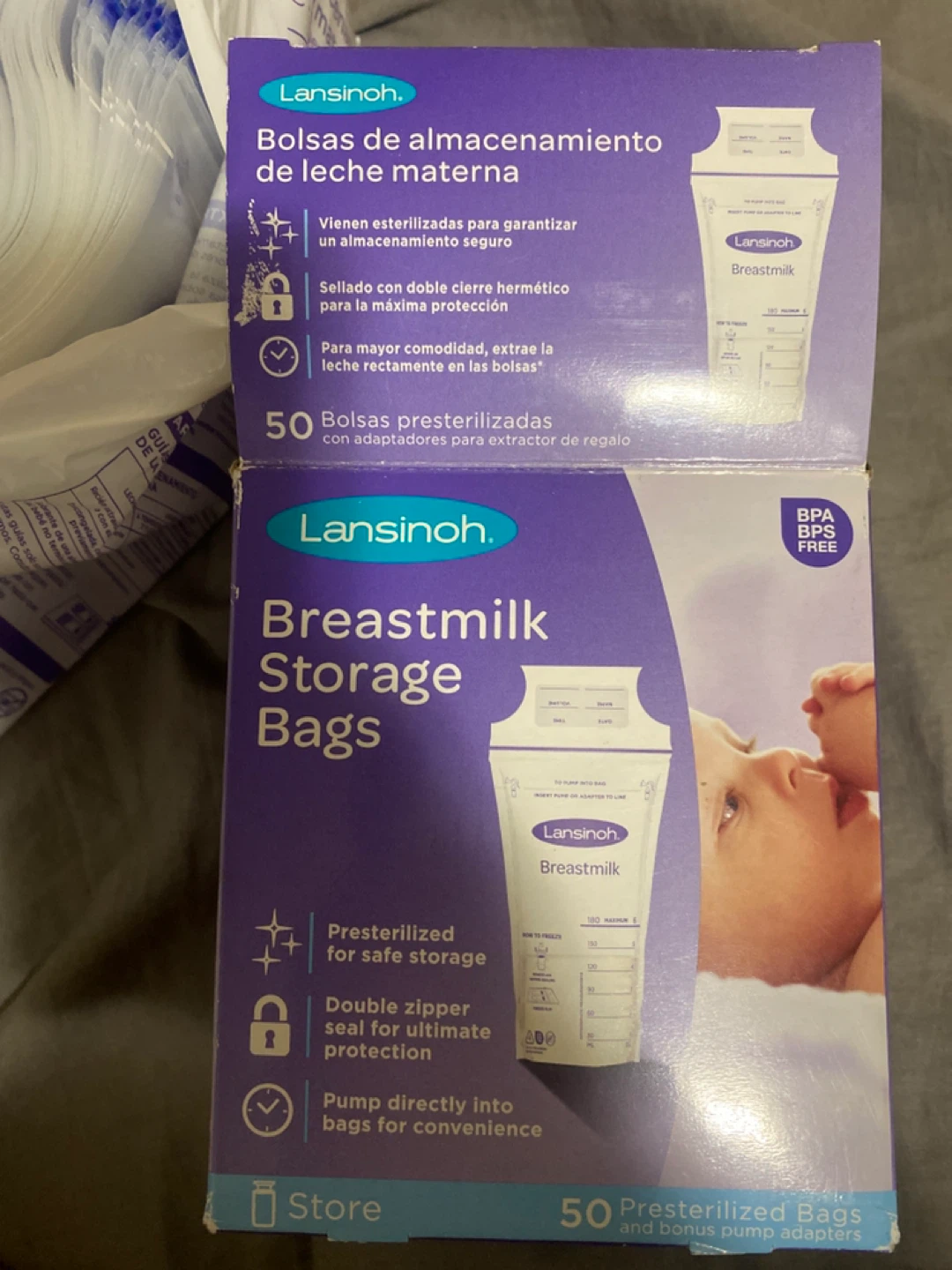 Lansinoh Breastmilk Storage Bags, 50 Count - photo 2